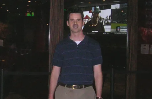Dr. Furlich standing in a restaurant